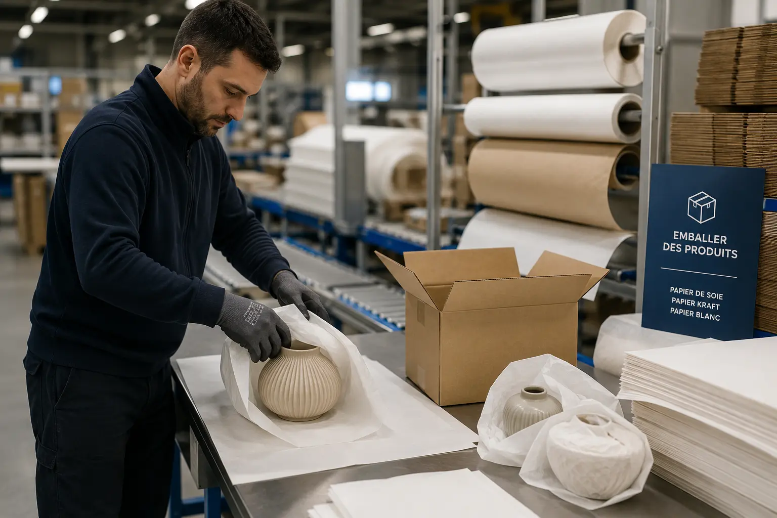 GDP EMBALLAGES spécialiste decoupe papier emballages produits logisitique