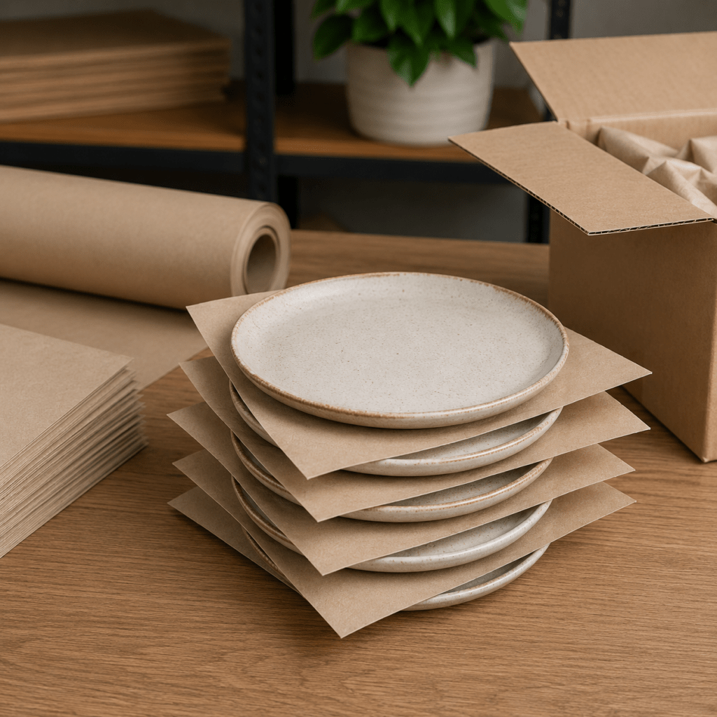 emballage en papier recyclé intercalaire