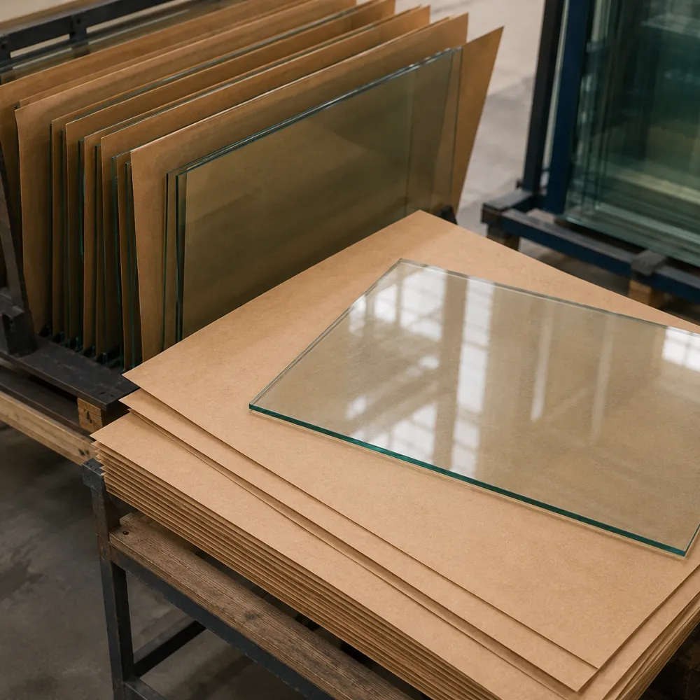 papier intercalaire verre