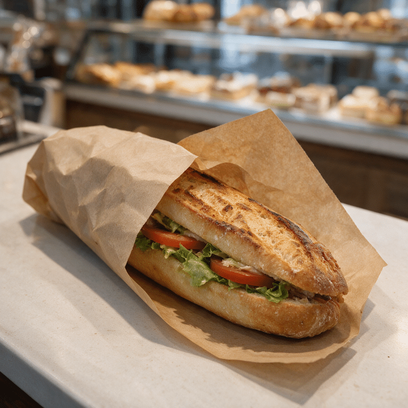 papier emballage alimentaire sandwich